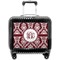 Maroon & White Pilot Bag Luggage with Wheels