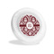 Maroon & White Plastic Party Appetizer & Dessert Plates - 6" (Personalized)