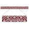 Maroon & White Plastic Ruler - 12" (Personalized)