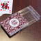 Maroon & White Playing Cards - In Package
