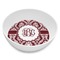 Maroon & White Melamine Bowl - 8 oz (Personalized)