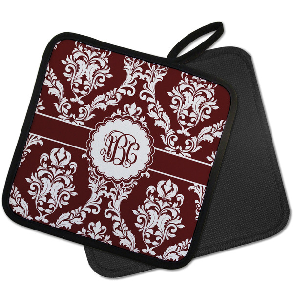 Maroon & White Pot Holders - PARENT MAIN