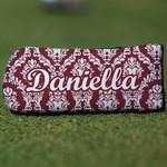 Maroon & White Blade Putter Cover (Personalized)
