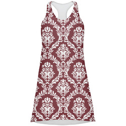 Maroon & White Racerback Dress - Small