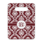 Maroon & White Rectangular Trivet with Handle (Personalized)