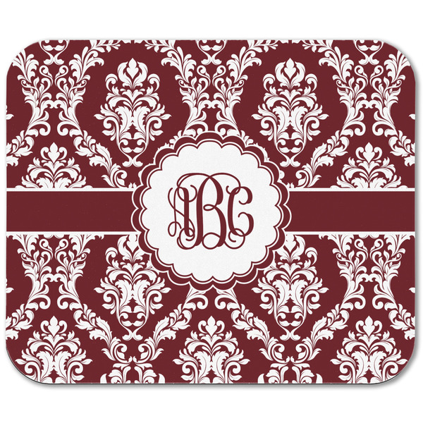 Maroon & White Rectangular Mouse Pad - APPROVAL