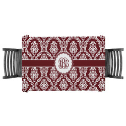 Maroon & White Tablecloth - 58"x58" (Personalized)