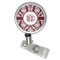 Maroon & White Retractable Badge Reel (Personalized)