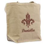 Maroon & White Reusable Cotton Grocery Bag (Personalized)