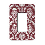 Maroon & White Rocker Style Light Switch Cover
