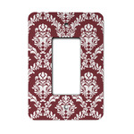 Maroon & White Rocker Style Light Switch Cover