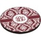Maroon & White Round Table Top (Angle Shot)