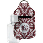 Maroon & White Hand Sanitizer & Keychain Holder - Small (Personalized)