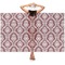 Maroon & White Sheer Sarong