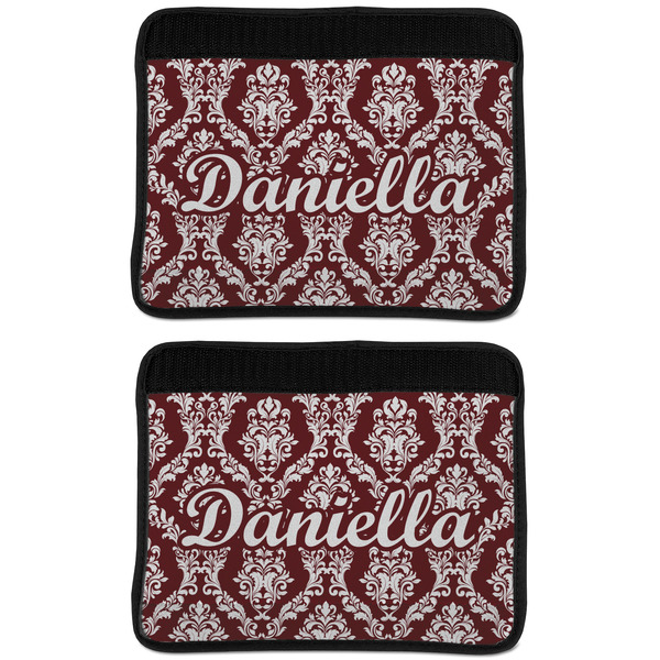 Maroon & White Seat Belt Cover (APPROVAL Update)