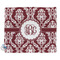 Maroon & White Security Blanket - Front View