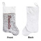 Maroon & White Sequin Stocking - Approval