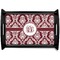 Maroon & White Black Wooden Tray - Small (Personalized)
