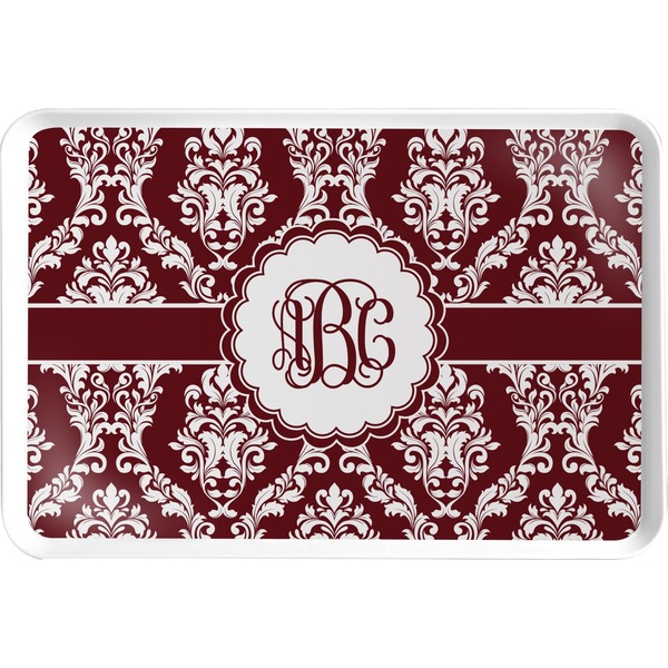 Custom Maroon & White Serving Tray (Personalized)