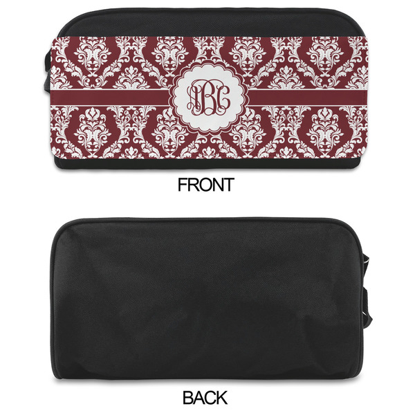 Maroon & White Shoe Bags - APPROVAL