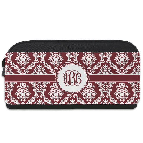 Custom Maroon & White Shoe Bag (Personalized)
