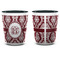 Maroon & White Shot Glass - Two Tone - APPROVAL