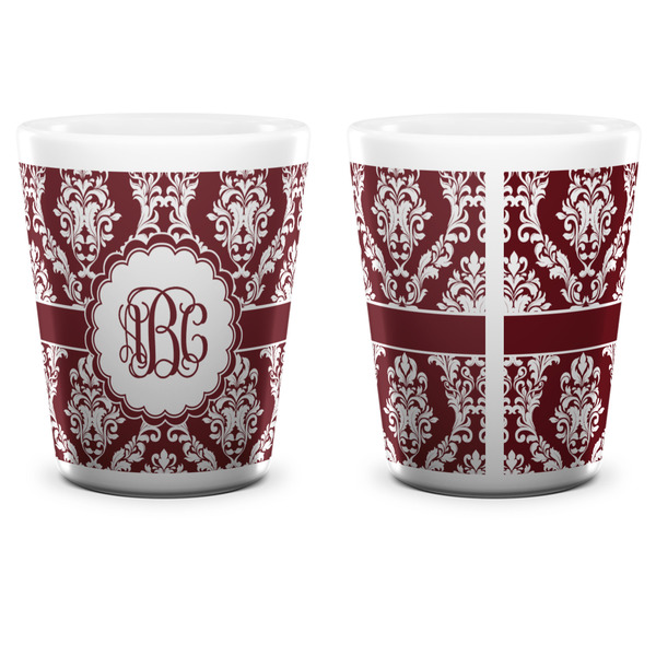 Maroon & White Shot Glass - White - APPROVAL