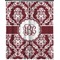 Maroon & White Extra Long Shower Curtain - 70"x84" (Personalized)