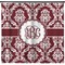 Maroon & White Shower Curtain (Personalized) (Non-Approval)