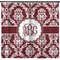 Maroon & White Shower Curtain - Custom Size (Personalized)