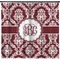 Maroon & White Shower Curtain (Personalized)