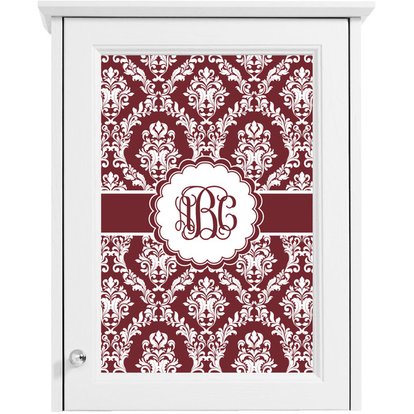 Maroon & White Single Cabinet Decal