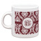 Maroon & White Espresso Cup (Personalized)