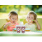 Maroon & White Sippy Cups w/Straw - LIFESTYLE