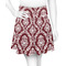 Maroon & White Skater Skirt - Front