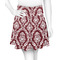 Maroon & White Skater Skirt - Small
