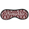 Maroon & White Sleeping Eye Masks - Large (Personalized)