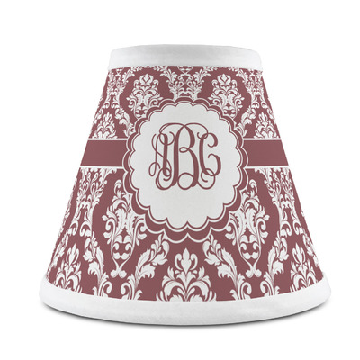 Maroon & White Chandelier Lamp Shade (Personalized)