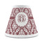Maroon & White Small Chandelier Lamp - FRONT