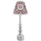 Maroon & White Small Chandelier Lamp - LIFESTYLE (on candle stick)