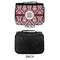 Maroon & White Small Travel Bag - APPROVAL