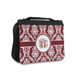 Maroon & White Toiletry Bag - Small (Personalized)