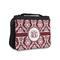 Maroon & White Small Travel Bag - FRONT