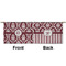 Maroon & White Small Zipper Pouch Approval (Front and Back)
