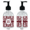 Maroon & White Glass Soap/Lotion Dispenser - Approval