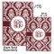 Maroon & White Soft Cover Journal - Compare