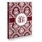 Maroon & White Softbound Notebook (Personalized)