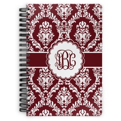 Maroon & White Spiral Notebook (Personalized)