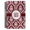 Maroon & White Spiral Notebook (Personalized)
