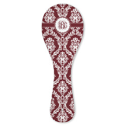 Maroon & White Ceramic Spoon Rest (Personalized)